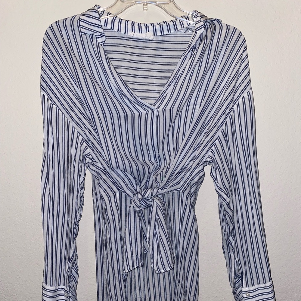 Blue/White Stripe Blouse